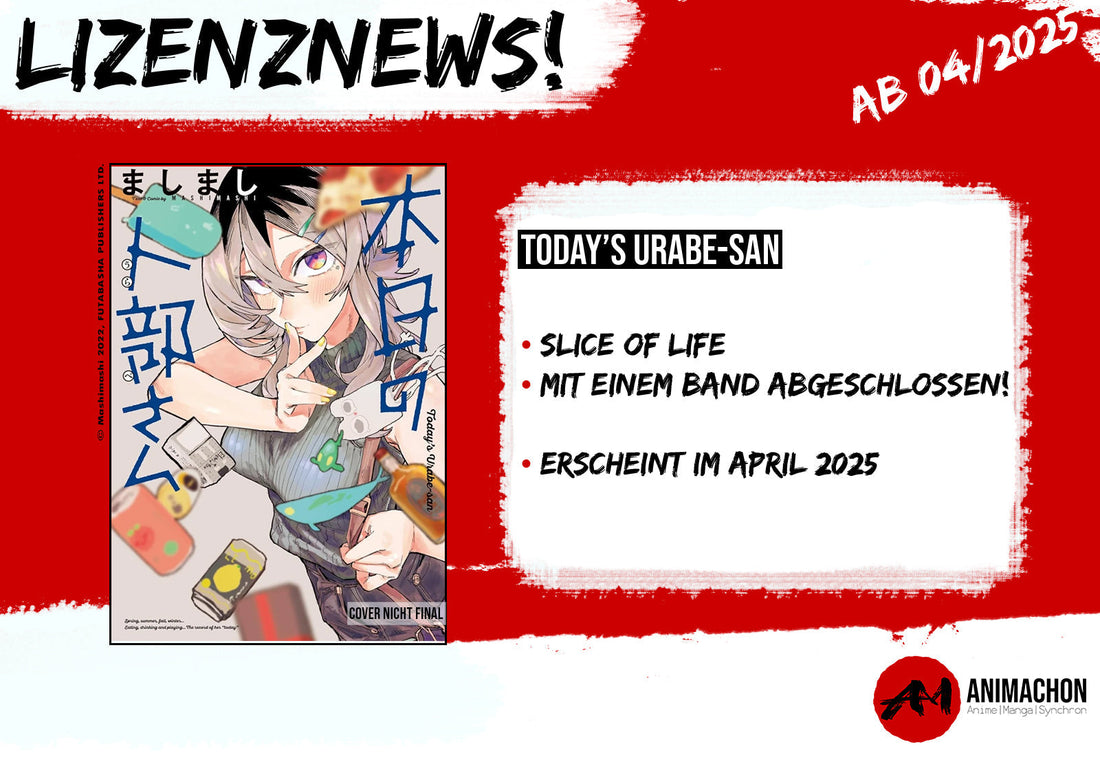 Lizenz für Einzelband "Today's Urabe-san" angekündigt!